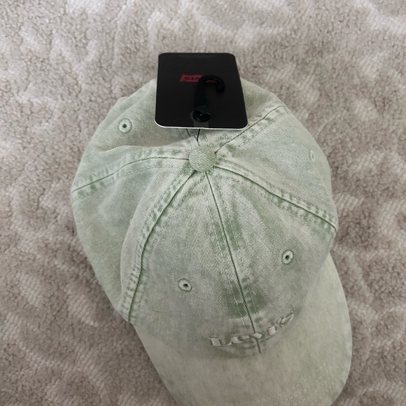 NWT Levi’s vintage style green distressed vintage style hat snap back - Picture 3 of 7